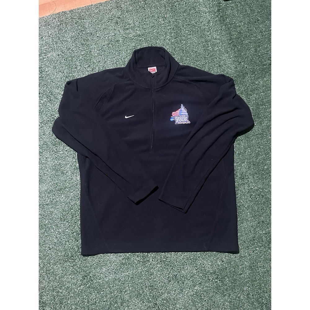 2009 Vintage Nike Team NCAA Frozen Four Zip Up in black.